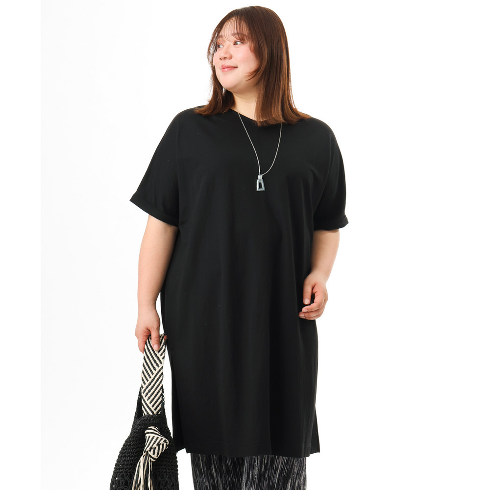 26年春新作【大きいサイズ/接触冷感】ボクシーシルエットチュニック16