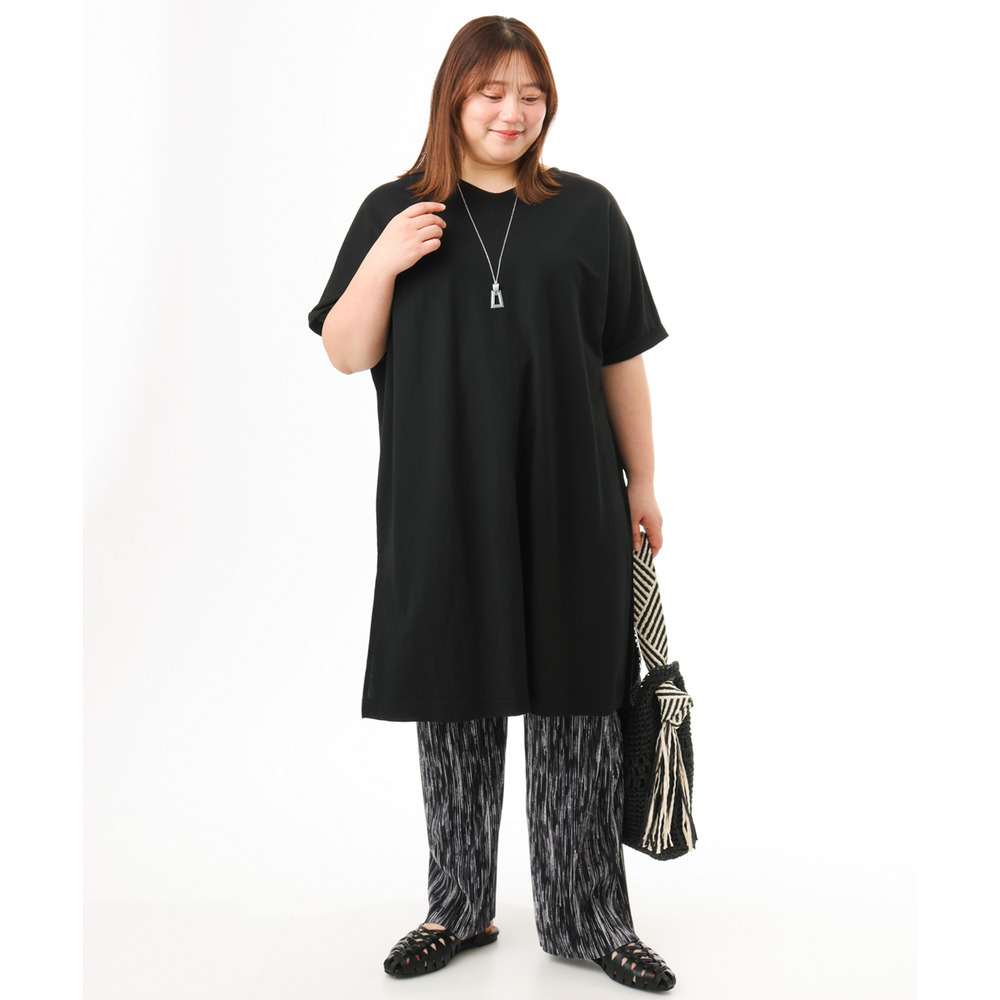 26年春新作【大きいサイズ/接触冷感】ボクシーシルエットチュニック18