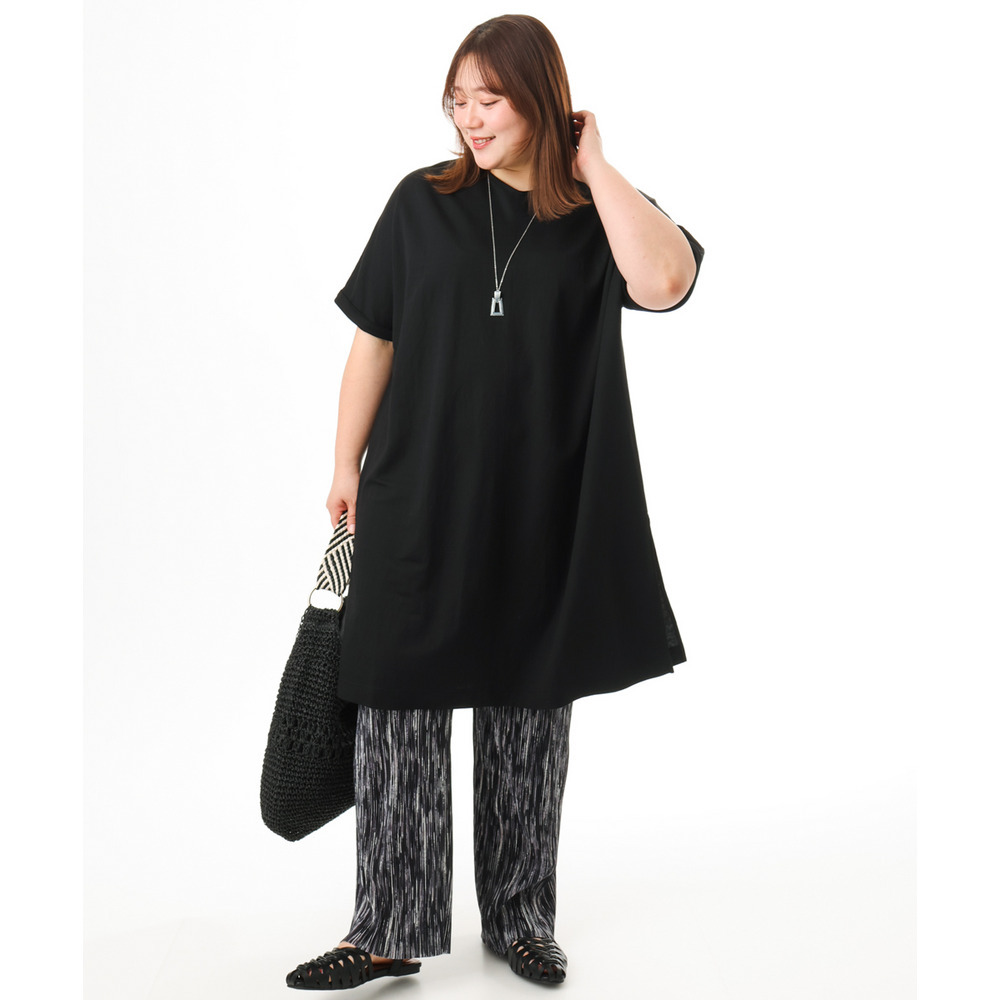 26年春新作【大きいサイズ/接触冷感】ボクシーシルエットチュニック19