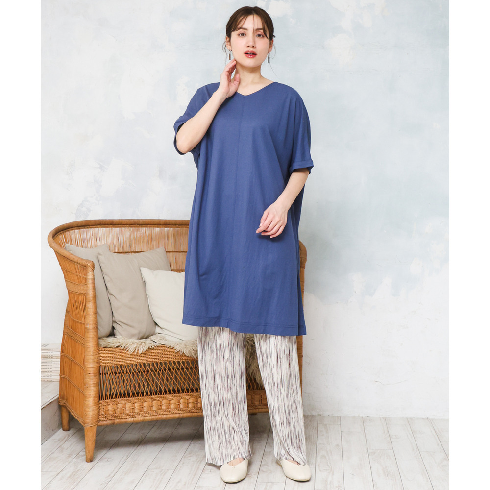 26年春新作【大きいサイズ/接触冷感】ボクシーシルエットチュニック3