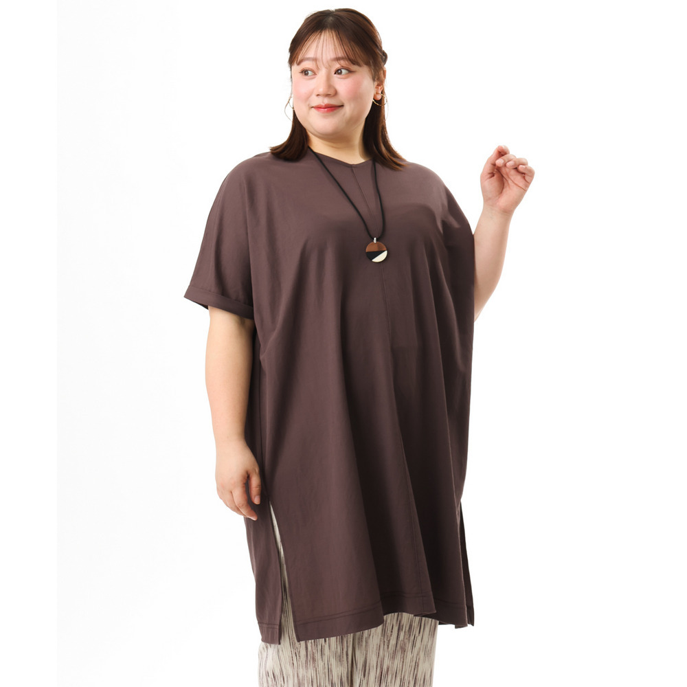 26年春新作【大きいサイズ/接触冷感】ボクシーシルエットチュニック5