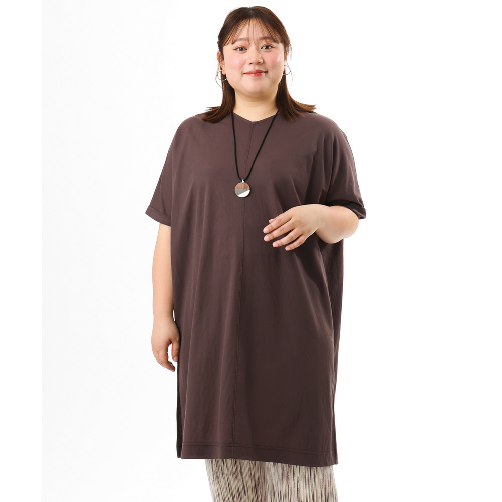 26年春新作【大きいサイズ/接触冷感】ボクシーシルエットチュニック6