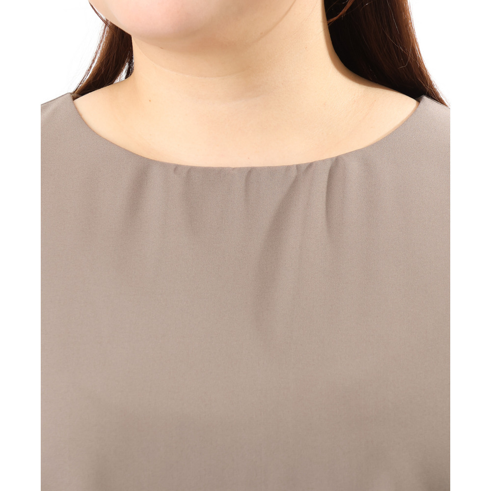 26年春新作【大きいサイズ/接触冷感】ケープデザインカットソー15