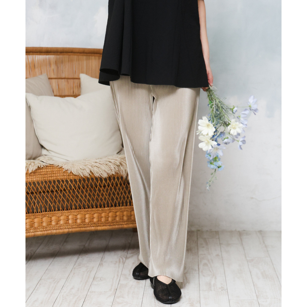 26年春新作【大きいサイズ/セルフカット可】プリーツパンツ15