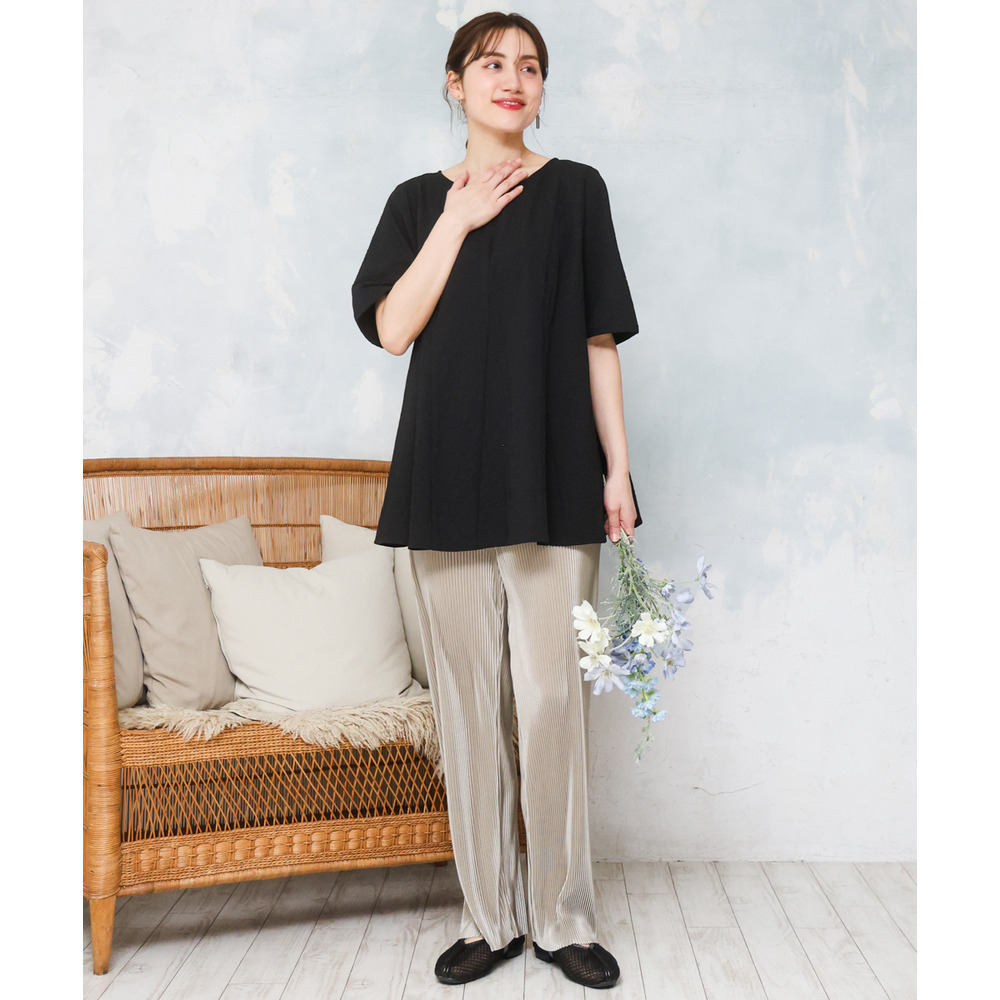 26年春新作【大きいサイズ/セルフカット可】プリーツパンツ16