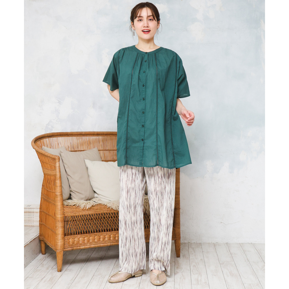 26年春新作【大きいサイズ/セルフカット可】プリーツパンツ2