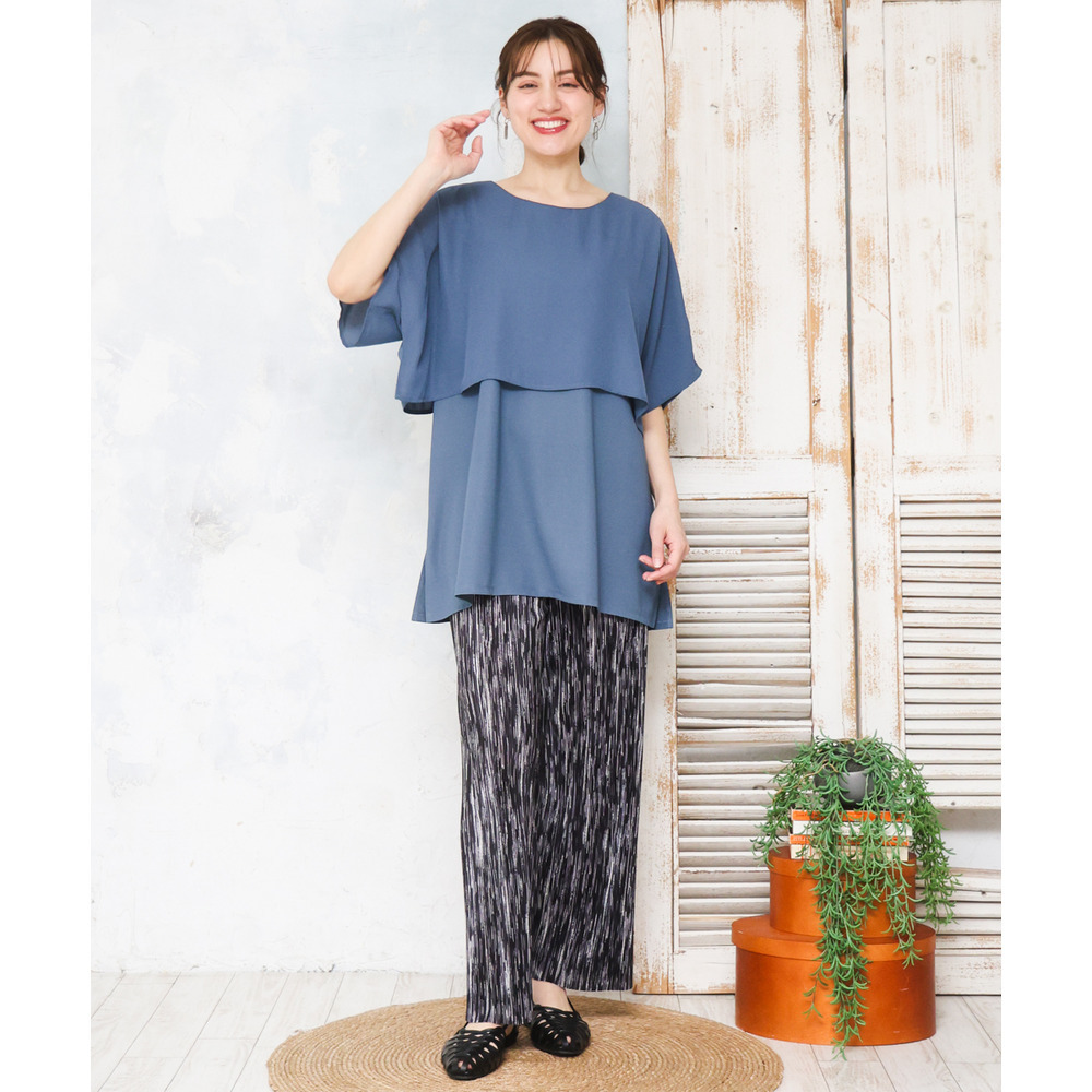 26年春新作【大きいサイズ/セルフカット可】プリーツパンツ21