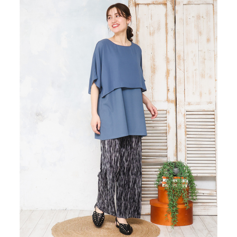 26年春新作【大きいサイズ/セルフカット可】プリーツパンツ22