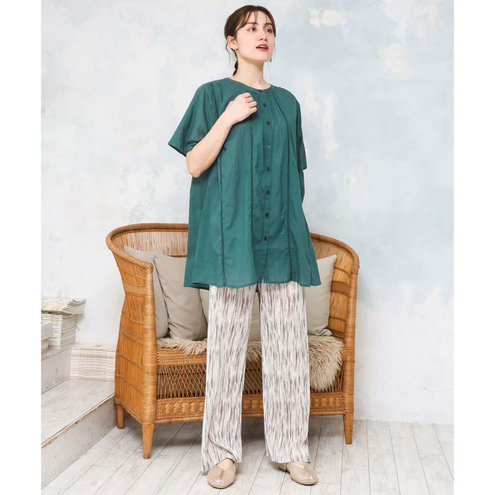 26年春新作【大きいサイズ/セルフカット可】プリーツパンツ3