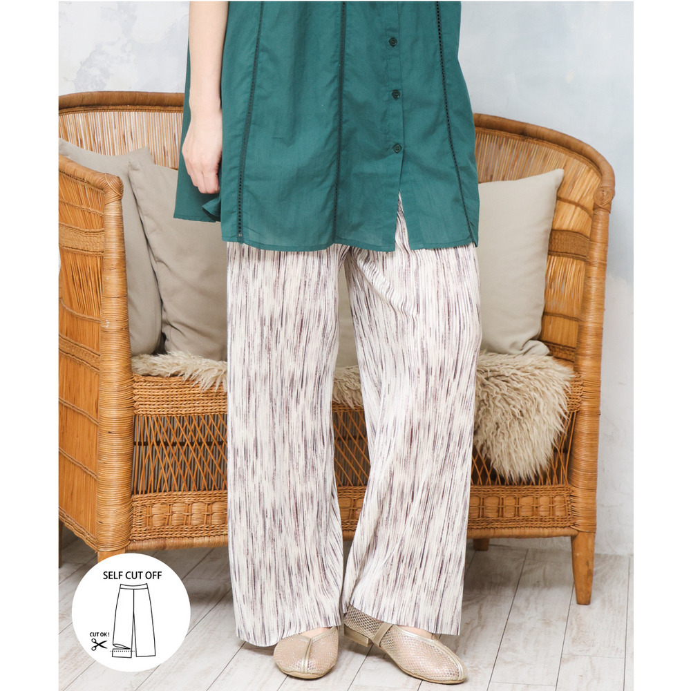 26年春新作【大きいサイズ/セルフカット可】プリーツパンツ1