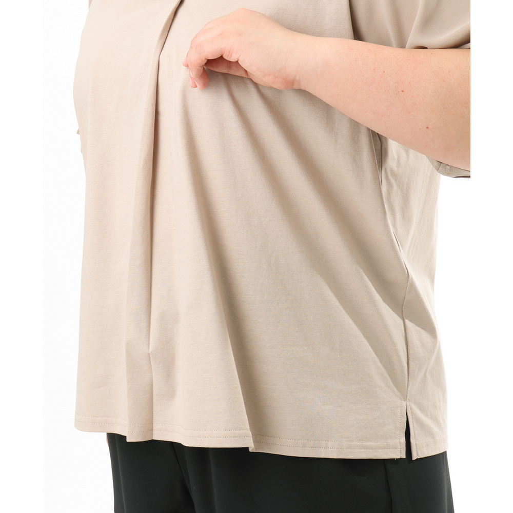 26年春新作【大きいサイズ】シア―スリーブカットソー12