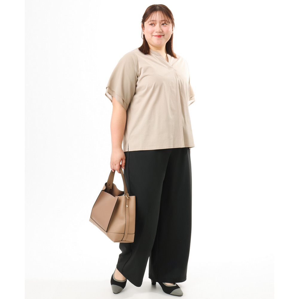 26年春新作【大きいサイズ】シア―スリーブカットソー16