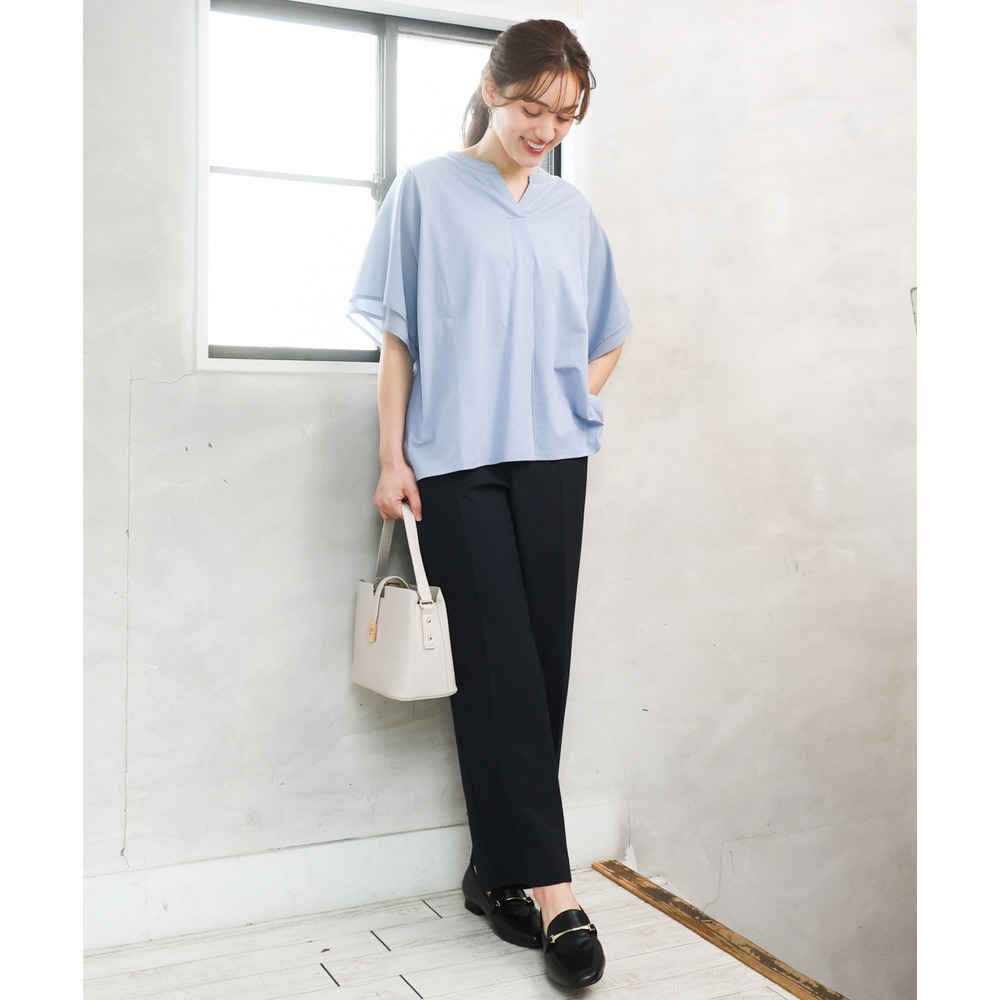 26年春新作【大きいサイズ】シア―スリーブカットソー3