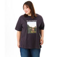 26年春新作【大きいサイズ/機能素材】フォトプリントTシャツ