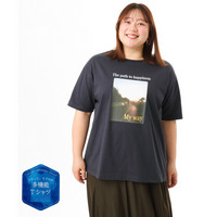 26年春新作【大きいサイズ/機能素材】フォトプリントTシャツ