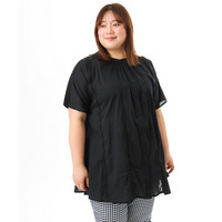 26年春新作【大きいサイズ】ハシゴレースチュニック