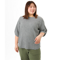 26年春新作【大きいサイズ】カーブヘムカットソー