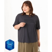 26年初夏新作【大きいサイズ/機能素材】フロッキーロゴTシャツ
