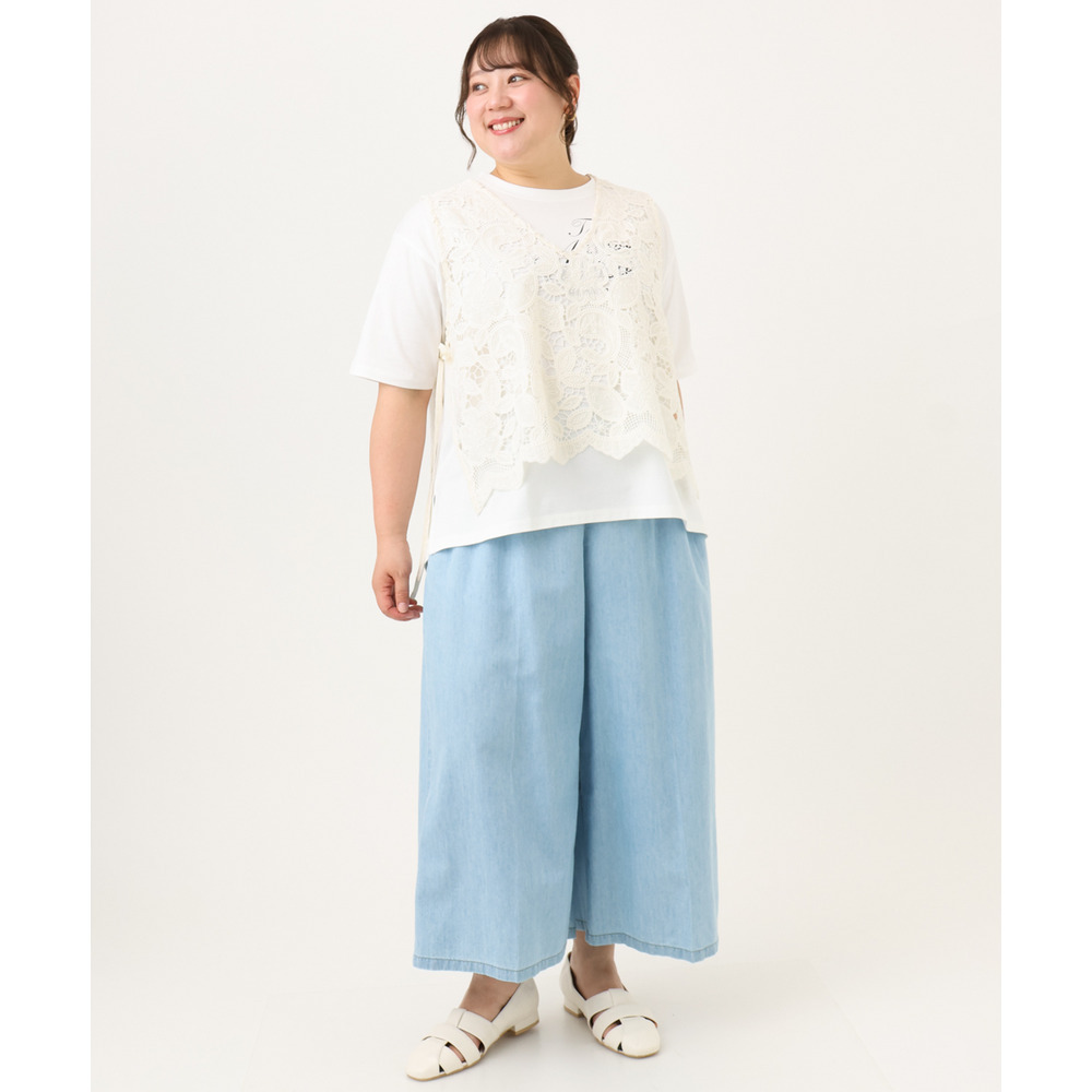 26年夏新作【大きいサイズ】ライトオンスデニムパンツ14