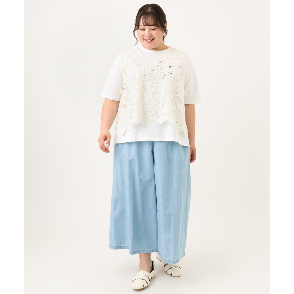 26年夏新作【大きいサイズ】ライトオンスデニムパンツ15
