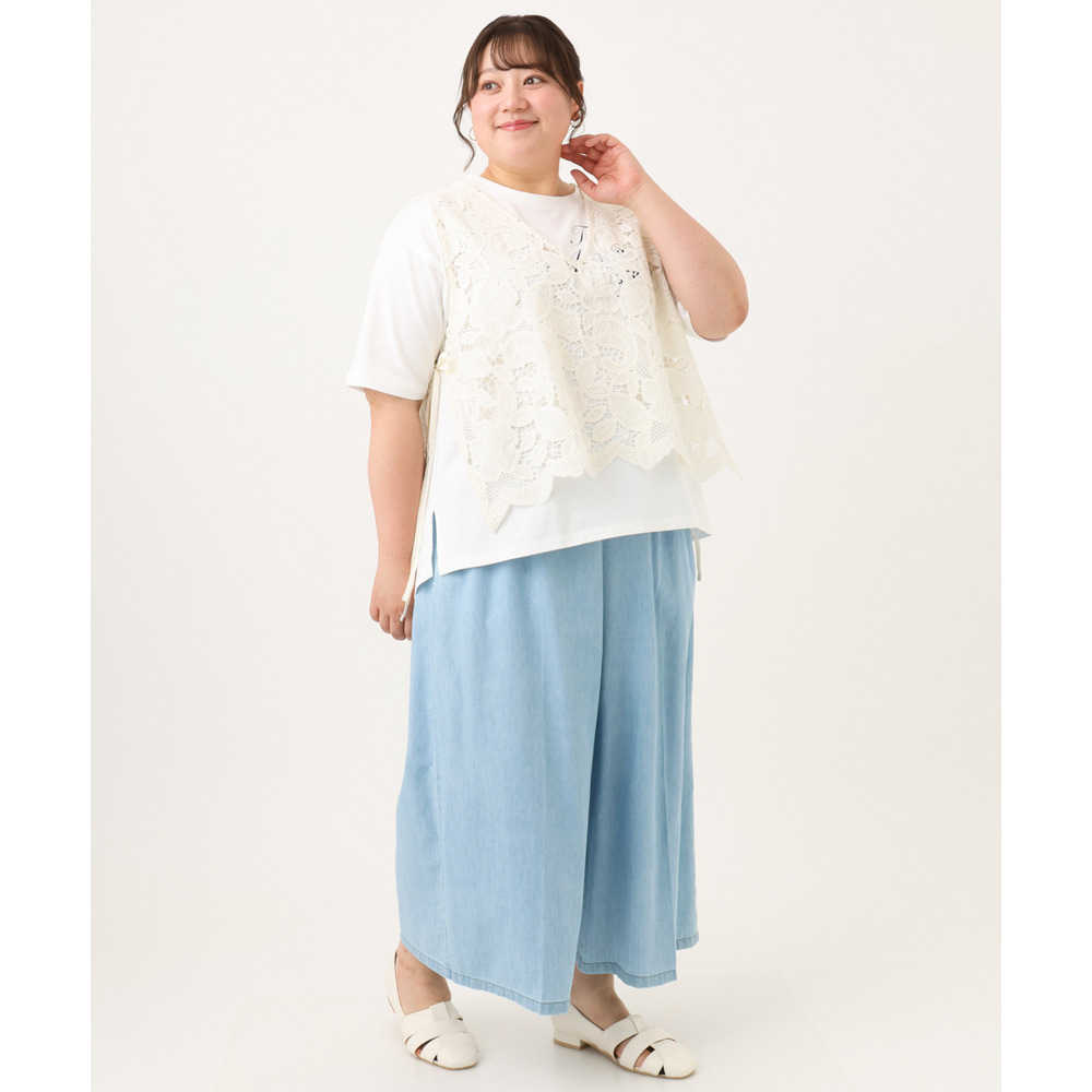 26年夏新作【大きいサイズ】ライトオンスデニムパンツ16