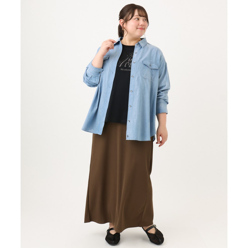 26年夏新作【大きいサイズ/UVカット/接触冷感】ドロップショルダーロゴTシャツ19