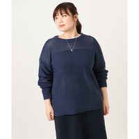 26年冬新作【大きいサイズ/a.v.v×eur3】メッシュニット