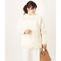 26年冬新作【大きいサイズ/a.v.v×eur3】メッシュニット