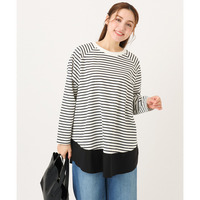 26年冬新作【大きいサイズ】ドッキングプルオーバー