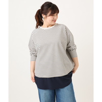 26年冬新作【大きいサイズ】ドッキングプルオーバー