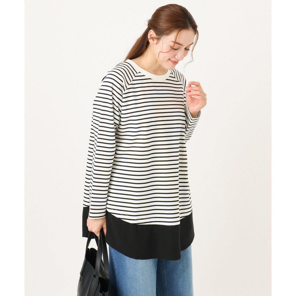 26年冬新作【大きいサイズ】ドッキングプルオーバー1