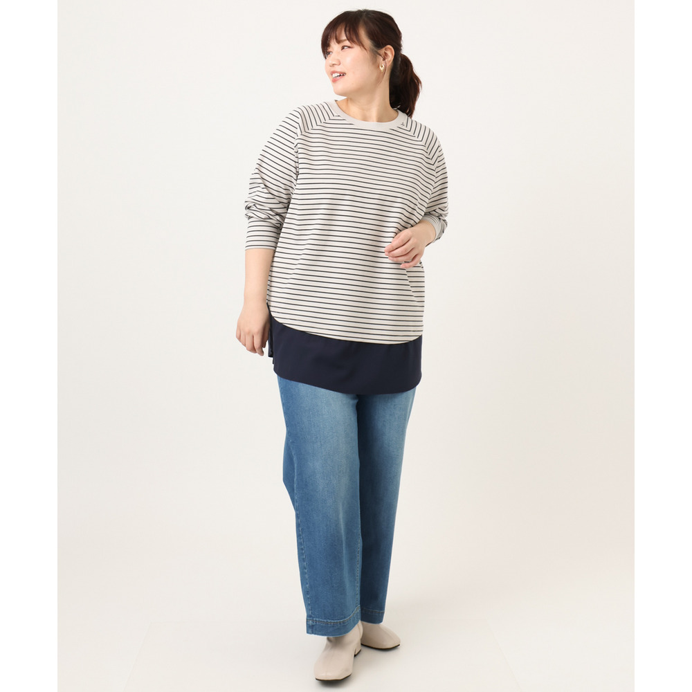 26年冬新作【大きいサイズ】ドッキングプルオーバー20