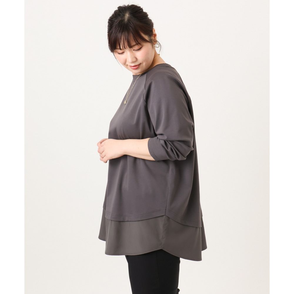 26年冬新作【大きいサイズ】ドッキングプルオーバー24