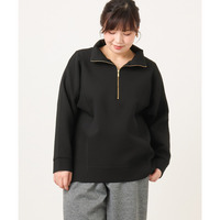 26年冬新作【大きいサイズ】ハーフジップダンボールプルオーバー