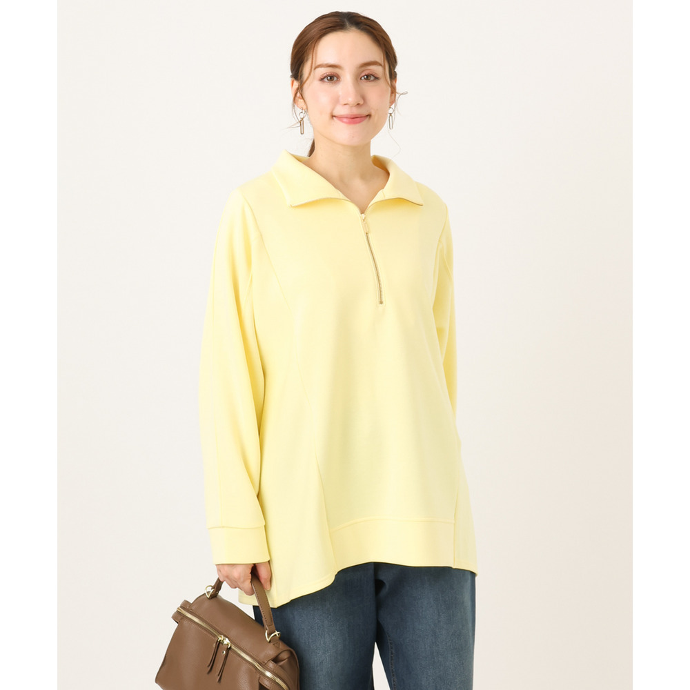 26年冬新作【大きいサイズ】ハーフジップダンボールプルオーバー1