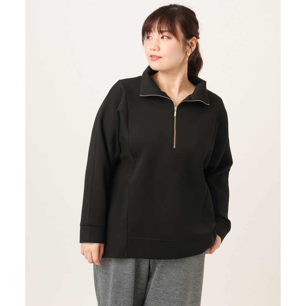 26年冬新作【大きいサイズ】ハーフジップダンボールプルオーバー22