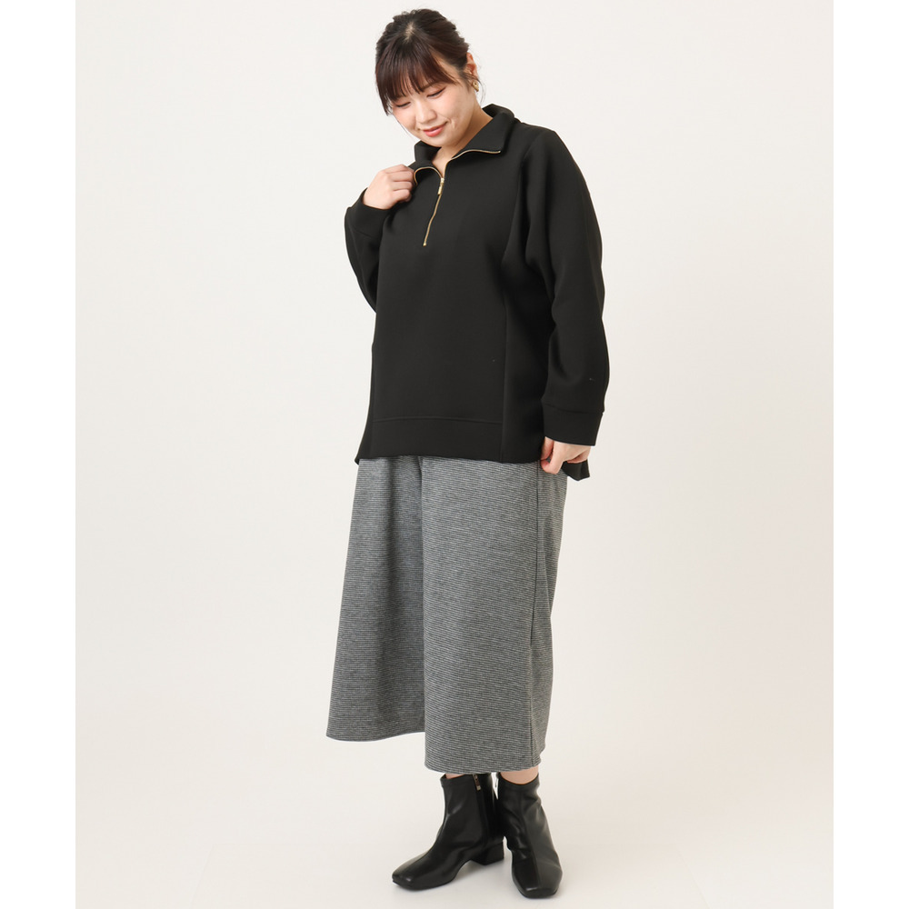 26年冬新作【大きいサイズ】ハーフジップダンボールプルオーバー25