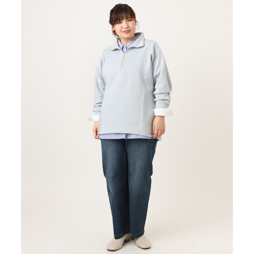 26年冬新作【大きいサイズ】ハーフジップダンボールプルオーバー8