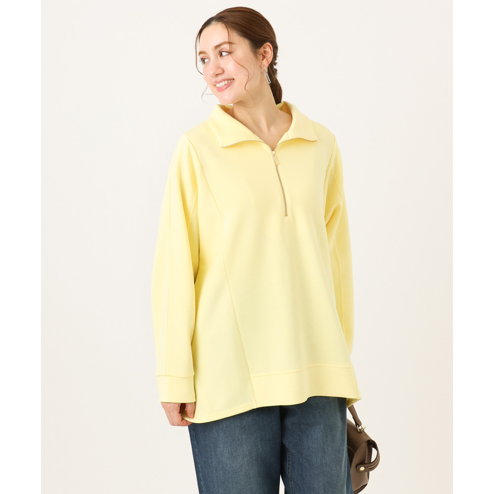 26年冬新作【大きいサイズ】ハーフジップダンボールプルオーバー1