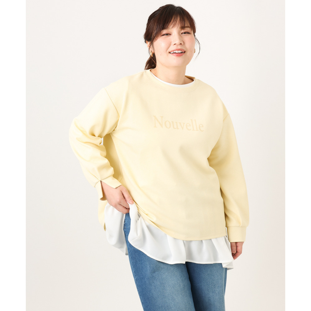 26年冬新作【大きいサイズ】ロゴスウェットライクプルオーバー