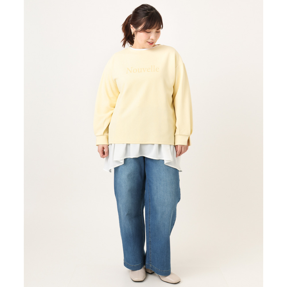 26年春新作【大きいサイズ】ワイドストレートデニム4