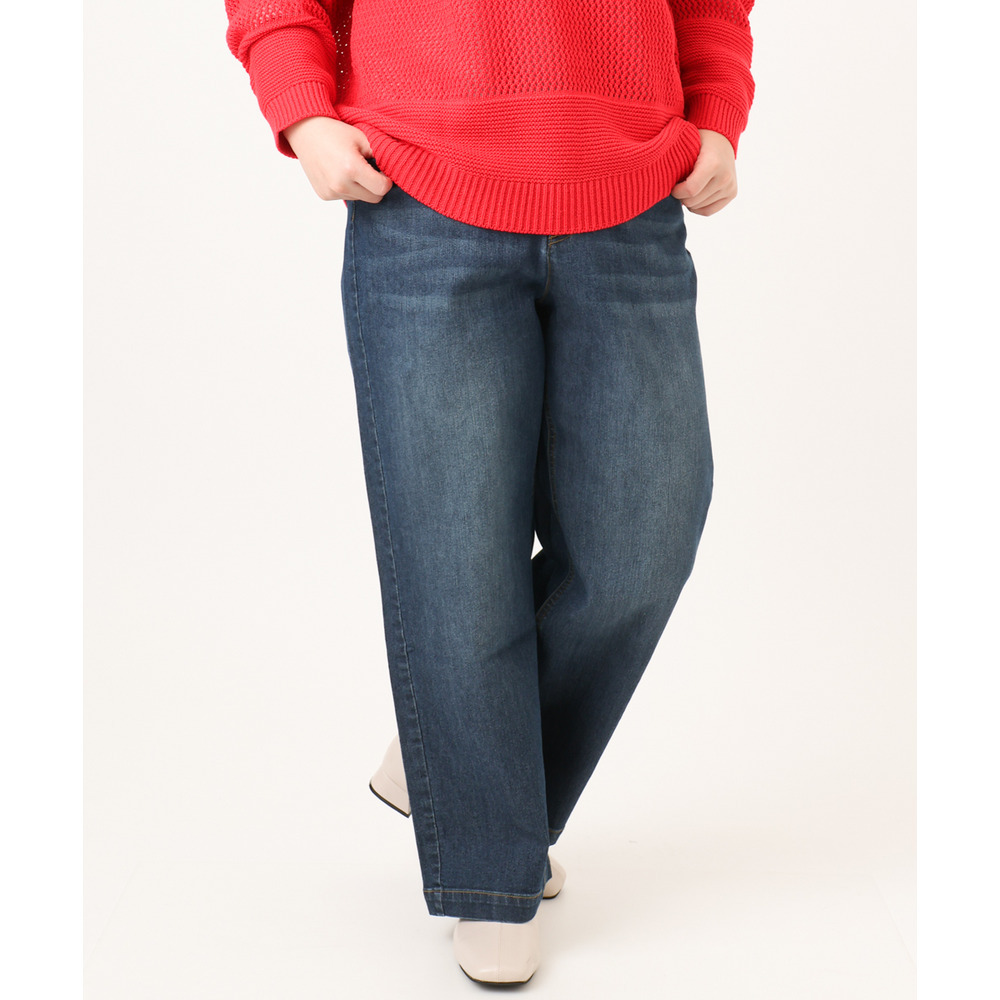 26年春新作【大きいサイズ】ワイドストレートデニム8