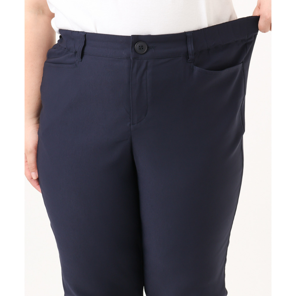 26年春新作【大きいサイズ】さらさらストレッチストレートパンツ20