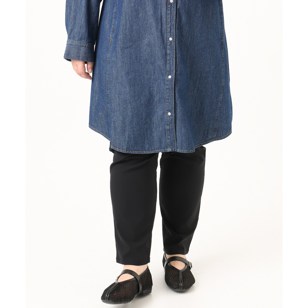 26年春新作【大きいサイズ】さらさらストレッチストレートパンツ23