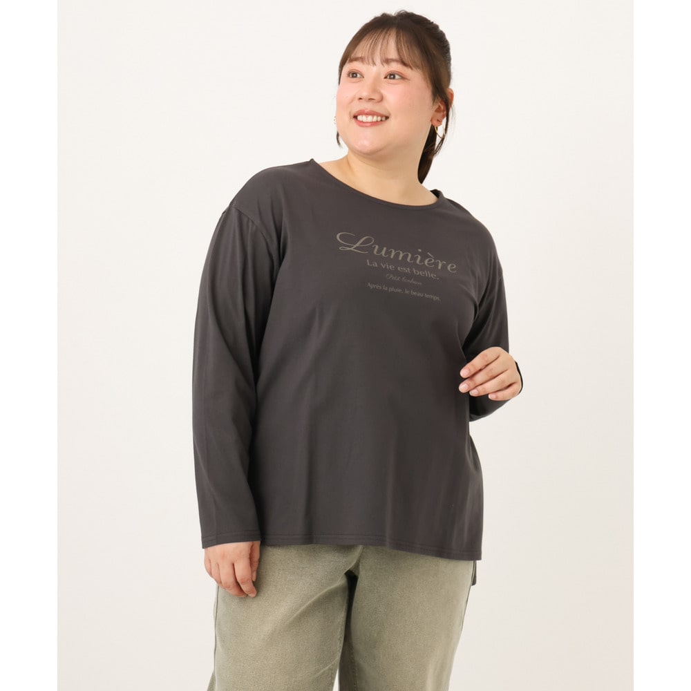 26年秋新作【大きいサイズ】ドロップショルダーロゴTシャツ19