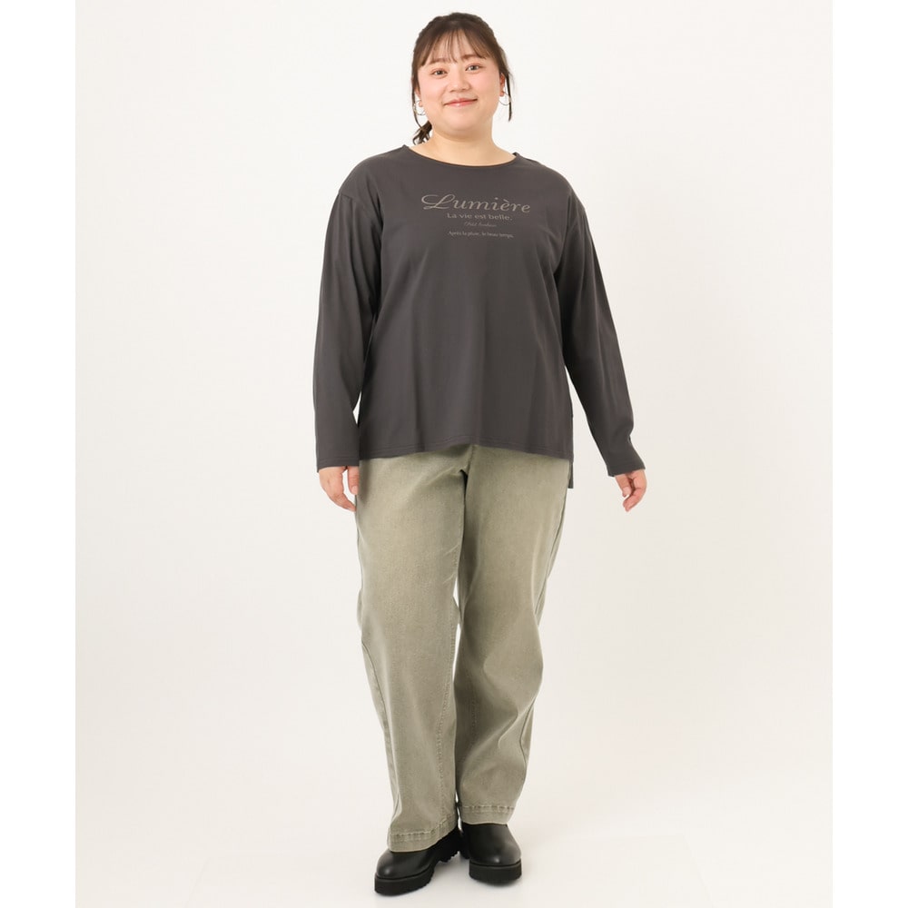 26年秋新作【大きいサイズ】ドロップショルダーロゴTシャツ21