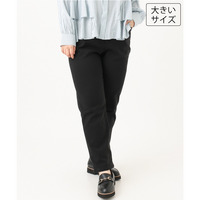 26年秋新作【大きいサイズ】さらさらストレッチ裏起毛ストレートパンツ