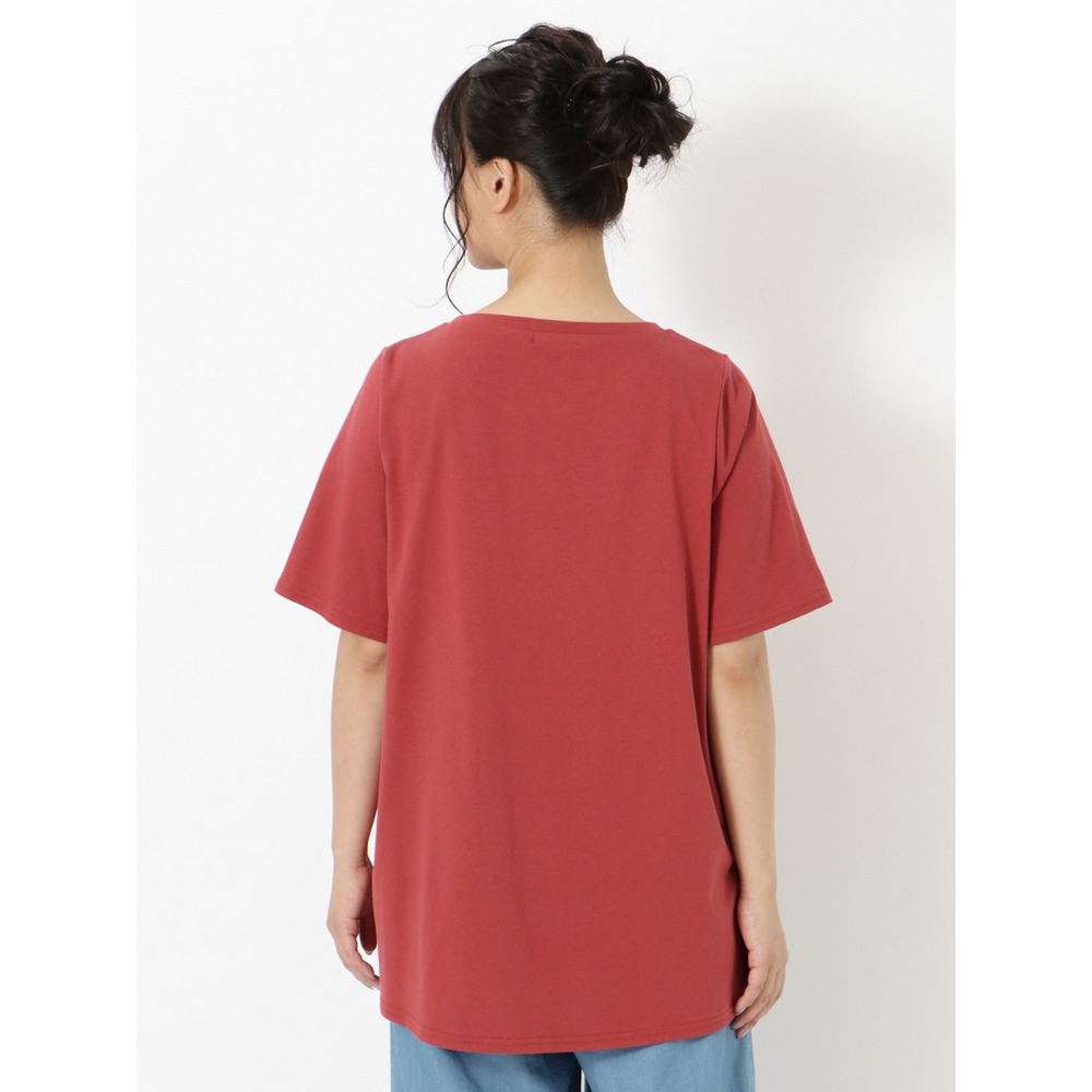 【涼しげ/大きいサイズ】みんなで選んだ応援Tシャツ!ワンポイントチュニックTシャツ2