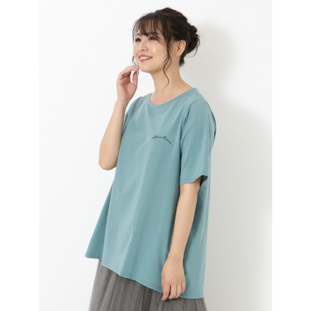 【涼しげ/大きいサイズ】みんなで選んだ応援Tシャツ!ワンポイントチュニックTシャツ1