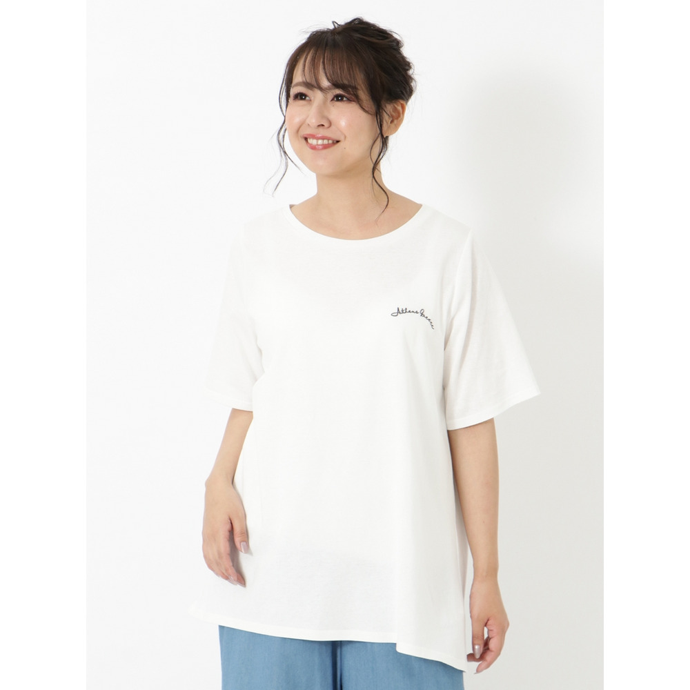 【涼しげ/大きいサイズ】みんなで選んだ応援Tシャツ!ワンポイントチュニックTシャツ1